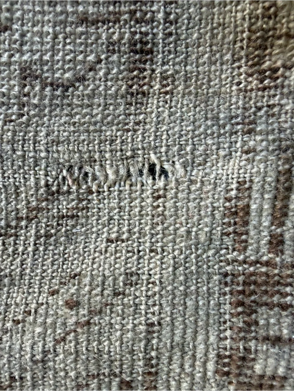 Authentic Vintage Turkish Oushak Pillow Cover FLAW